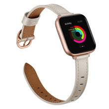 14mm Leather Watch Band For Apple Watch Ultra 49mm / Series 8&7 45mm / SE 2&6&SE&5&4 44mm / 3&2&1 42mm(Creamy-white)