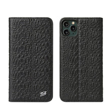 For iPhone 11 Crocodile Texture PC + TPU Horizontal Flip Leather Case with Holder & Card Slots & Wallet(Black)