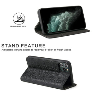 For iPhone 11 Pro Max Crocodile Texture PC + TPU Horizontal Flip Leather Case with Holder & Card Slots & Wallet(Black)