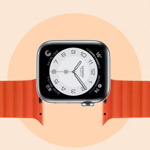 Mutural Moran Series Liquid Silicone Magnetic Strap Watch Band For Apple Watch Series 8&7 41mm / SE 2&6&SE&5&4 40mm / 3&2&1 38mm(Black + Wine Red)