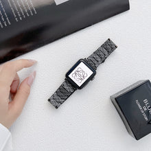 Carbon Fiber Straight Edge Strap Watch Band For Apple Watch Series 8&7 41mm / SE 2&6&SE&5&4 40mm / 3&2&1 38mm