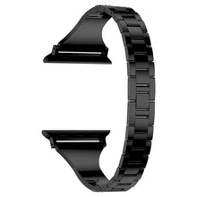 Diamond Encrusted Leather Strap Watch Band For Apple Watch Series 8&7 41mm / SE 2&6&SE&5&4 40mm / 3&2&1 38mm(Black)