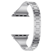 Diamond Encrusted Leather Strap Watch Band For Apple Watch Series 8&7 41mm / SE 2&6&SE&5&4 40mm / 3&2&1 38mm(Silver)