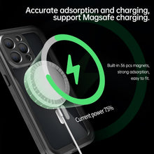 For iPhone 13 Pro PC + TPU + PET Shockproof Magsafe Waterproof Phone Case (Black)