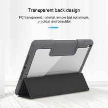 For iPad 10.2 Mutural Horizontal Flip PC + TPU + PU Leather Case with Holder & Pen Slot(Red)