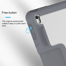 For iPad 10.2 Mutural Horizontal Flip PC + TPU + PU Leather Case with Holder & Pen Slot(Blue)