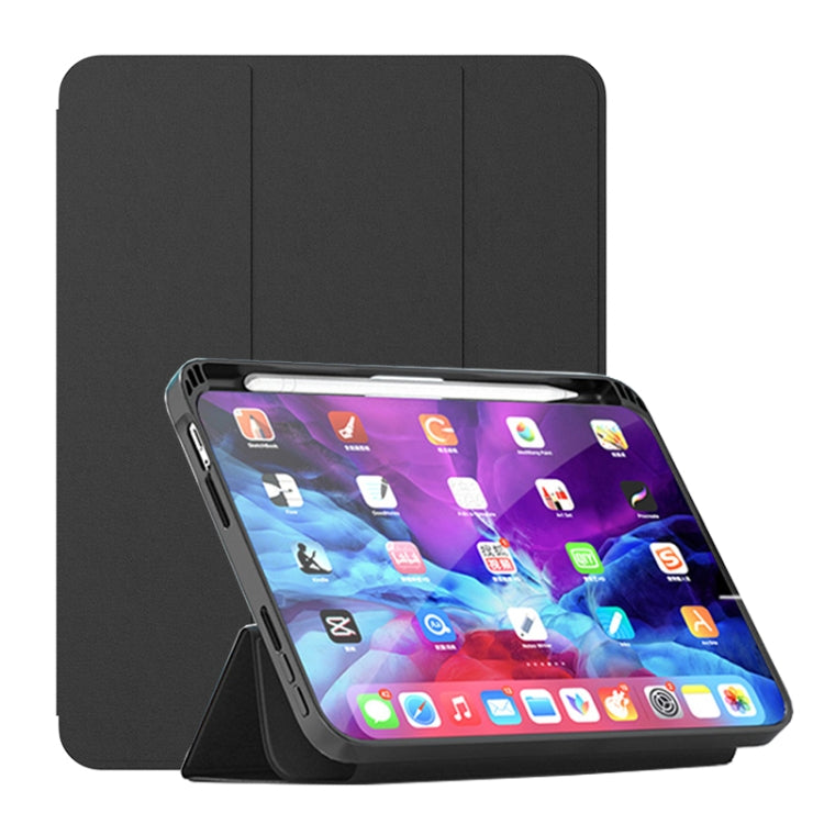 For iPad mini 6 TOTUDESIGN AA-154 Curtain Series Flip Leather Tablet Case(Black)