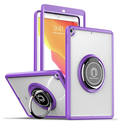 Shadow PC Tablet Case with Ring Holde For iPad 10.2 / 10.5 2019 / 2020(Purple)