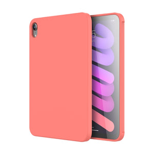 For iPad mini 6 Mutural Silicone Microfiber Tablet Case(Pink Orange)