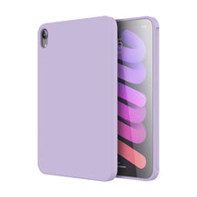 For iPad mini 6 Mutural Silicone Microfiber Tablet Case(Lavender)