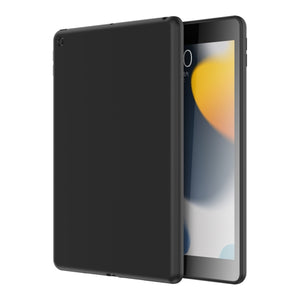 For iPad 10.2 2021 / 2020 / 2019 Mutural Silicone Microfiber Tablet Case(Black)