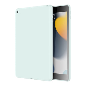 For iPad 10.2 2021 / 2020 / 2019 Mutural Silicone Microfiber Tablet Case(Sky Blue)