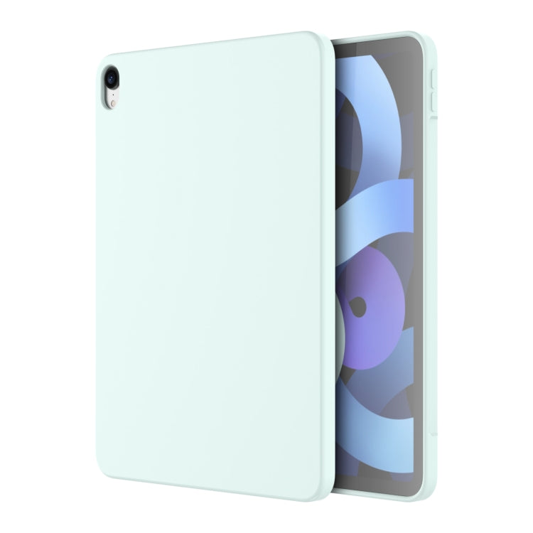 For iPad Air 2022 /  Air 2020 10.9 Mutural Silicone Microfiber Tablet Case(Sky Blue)
