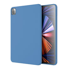 For iPad Pro 11 inch Mutural Silicone Microfiber Tablet Case(Light Blue)