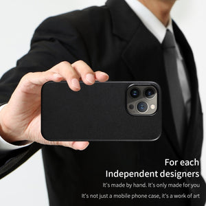 For iPhone 13 Pro PU + TPU Magsafe Magnetic + IC Chip Phone Case (Midnight Black)