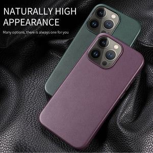 For iPhone 13 Pro PU + TPU Magsafe Magnetic + IC Chip Phone Case (Cedar Green)