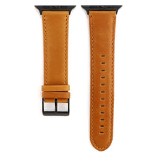 For Apple Watch Series 7 45mm / 6 & SE & 5 & 4 44mm / 3 & 2 & 1 42mm Oil Wax Crazy Horse Texture Genuine Leather Watch Band(Light Brown)