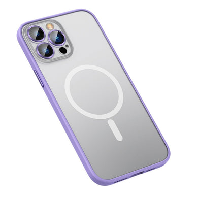 For iPhone 12 Pro Max MagSafe Matte Phone Case(Purple)
