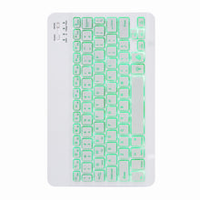 H-109S Monochrome Backlight Bluetooth Keyboard Leather Case with Rear Three-fold Holder For iPad Pro 11 inch 2021 & 2020 & 2018 / Air 2020 10.9(Purple)