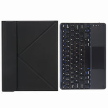 H-109C Touch Bluetooth Keyboard Leather Case with Rear Three-fold Holder For iPad Pro 11 inch 2021 & 2020 & 2018 / Air 2020 10.9(Black)