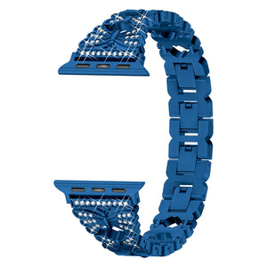 Stainless Steel Watch Band For Apple Watch Series 8&7 41mm / SE 2&6&SE&5&4 40mm / 3&2&1 38mm(Blue)