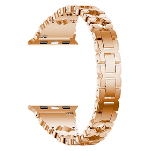 Stainless Steel Watch Band For Apple Watch Series 8&7 41mm / SE 2&6&SE&5&4 40mm / 3&2&1 38mm(Rose Gold)