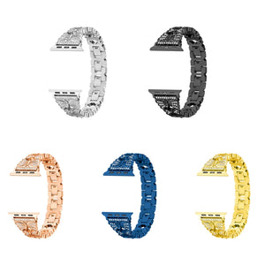 Stainless Steel Watch Band For Apple Watch Series 8&7 41mm / SE 2&6&SE&5&4 40mm / 3&2&1 38mm(Blue)