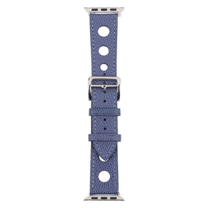 PU Silver Buckle Watch Band For Apple Watch Ultra 49mm / Series 8&7 45mm / SE 2&6&SE&5&4 44mm / 3&2&1 42mm(White)
