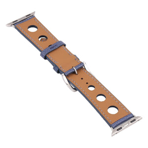 PU Silver Buckle Watch Band For Apple Watch Ultra 49mm / Series 8&7 45mm / SE 2&6&SE&5&4 44mm / 3&2&1 42mm(White)