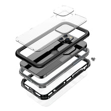For iPhone 12 mini Waterproof Full Coverage PC + TPU Phone Case (Black)