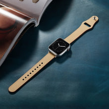 Nail Button Watch Band For Apple Watch Series 8&7 41mm / SE 2&6&SE&5&4 40mm / 3&2&1 38mm(Apricot)
