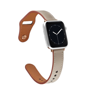 Nail Button Watch Band For Apple Watch Series 8&7 41mm / SE 2&6&SE&5&4 40mm / 3&2&1 38mm(Tooth White)