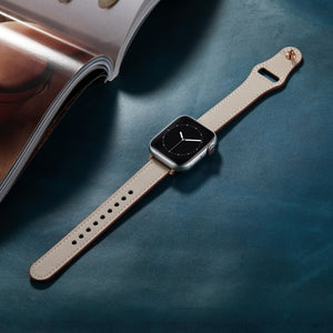 Nail Button Watch Band For Apple Watch Series 8&7 41mm / SE 2&6&SE&5&4 40mm / 3&2&1 38mm(Tooth White)