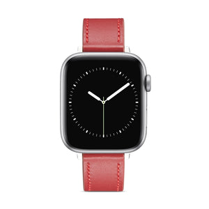 Nail Button Watch Band For Apple Watch Ultra 49mm / Series 8&7 45mm / SE 2&6&SE&5&4 44mm / 3&2&1 42mm(Dark Red)