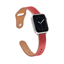 Nail Button Watch Band For Apple Watch Ultra 49mm / Series 8&7 45mm / SE 2&6&SE&5&4 44mm / 3&2&1 42mm(Dark Red)
