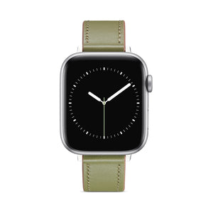 Nail Button Watch Band For Apple Watch Ultra 49mm / Series 8&7 45mm / SE 2&6&SE&5&4 44mm / 3&2&1 42mm(Army Green)