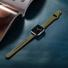 Nail Button Watch Band For Apple Watch Ultra 49mm / Series 8&7 45mm / SE 2&6&SE&5&4 44mm / 3&2&1 42mm(Army Green)