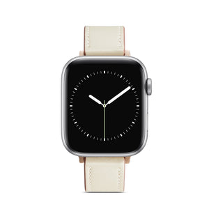 Nail Button Watch Band For Apple Watch Ultra 49mm / Series 8&7 45mm / SE 2&6&SE&5&4 44mm / 3&2&1 42mm(Beige)