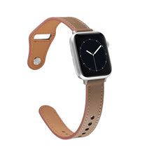Nail Button Watch Band For Apple Watch Ultra 49mm / Series 8&7 45mm / SE 2&6&SE&5&4 44mm / 3&2&1 42mm(Brown)