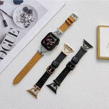 D-shaped Steel + Genuine Leather Watch Band For Apple Watch Ultra 49mm / Series 8&7 45mm / SE 2&6&SE&5&4 44mm / 3&2&1 42mm(Silver + Brown)