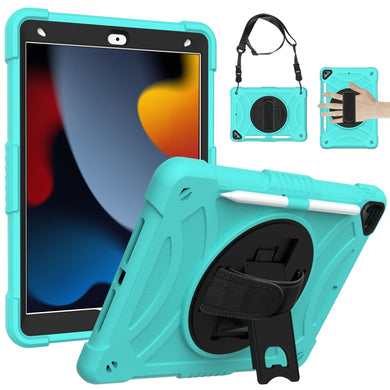 For iPad 10.2 2021 / 2020 / 2019 PC + Silicone Combination Tablet Case(Mint Green)