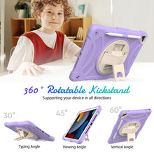 For iPad 10.2 2021 / 2020 / 2019 PC + Silicone Combination Tablet Case(Purple)