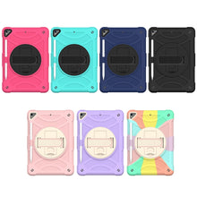 For iPad 10.2 2021 / 2020 / 2019 PC + Silicone Combination Tablet Case(Colorful Rose Gold)