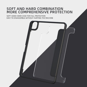 Magnetic Split Leather Smart Tablet Case For iPad mini 5 / mini 4(Dark Green)