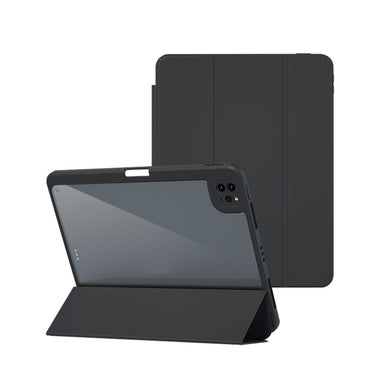 Magnetic Split Leather Smart Tablet Case For iPad Pro 12.9 2018(Black)