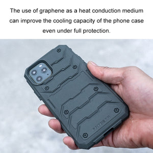 For iPhone 11 Pro FATBEAR Graphene Cooling Shockproof Case (Green)