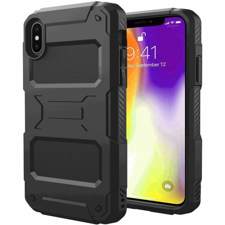 For iPhone X / XS FATBEAR Armor Shockproof Cooling Case(Black)