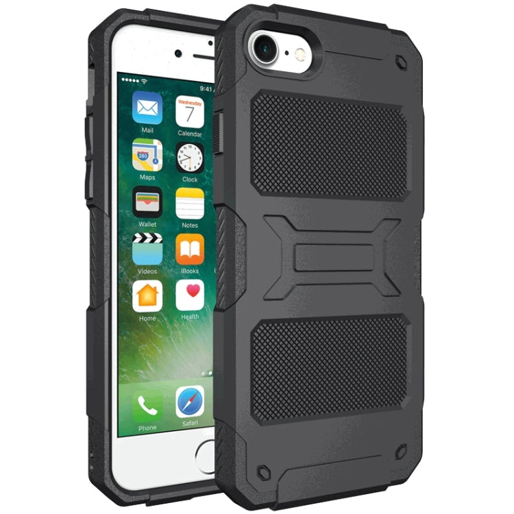 For iPhone SE 2022 / SE 2020 / 8 / 7 FATBEAR Armor Shockproof Cooling Case(Black)