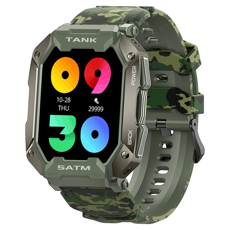 TANK M1 1.72 TFT Screen Smart Watch, Support Sleep Monitoring / Heart Rate Monitoring(Camouflage Green)