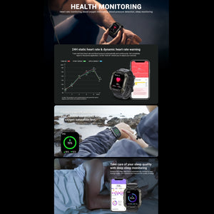 TANK M1 1.72 TFT Screen Smart Watch, Support Sleep Monitoring / Heart Rate Monitoring(Black)